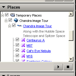 Image of Google Earth Places Panel
