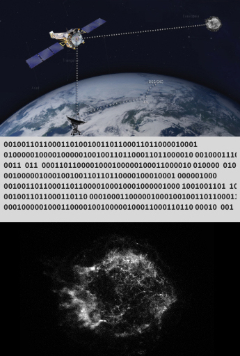 The data path from the cosmic source