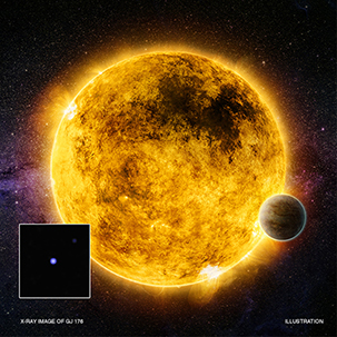 illustration of planet orbiting a star