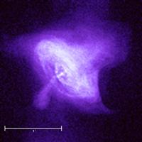 Crab Nebula with Scale