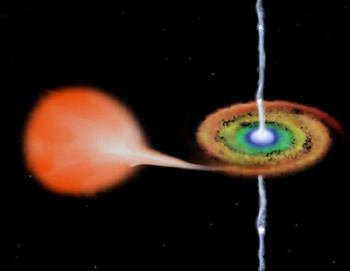 low mass X-ray binary illustration