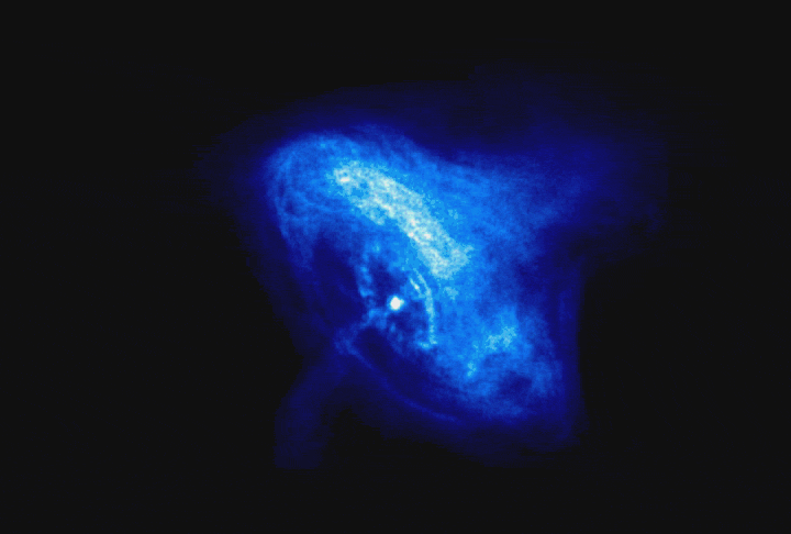 Video Crab nebula pulsar with disk and jets in X-ray