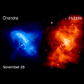 Time-Lapse Movie Of Crab Pulsar Wind