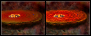 Fig 6: Large flares: turbulent disk illustrations