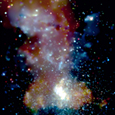 Photo of Arches, Quintuplet, and GC Star Clusters