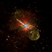 X-ray Image of Centaurus A, Labeled