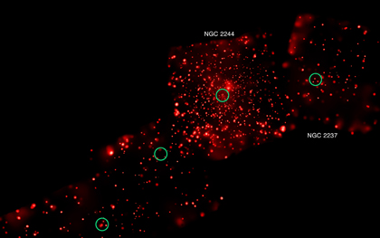 Rosette Nebula Labeled