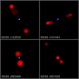 4 quasars from the study