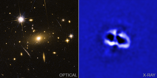 Optical & X-ray Images of  RBS 797, side-by-side