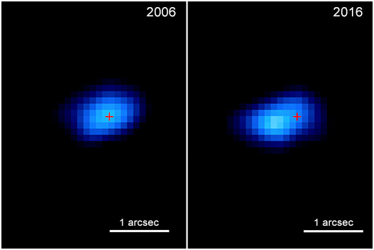 Image showing pulsar positions