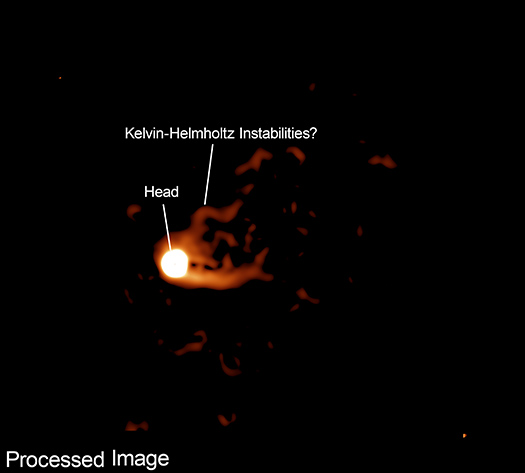 A 4-panel image showing different views with features labeled.