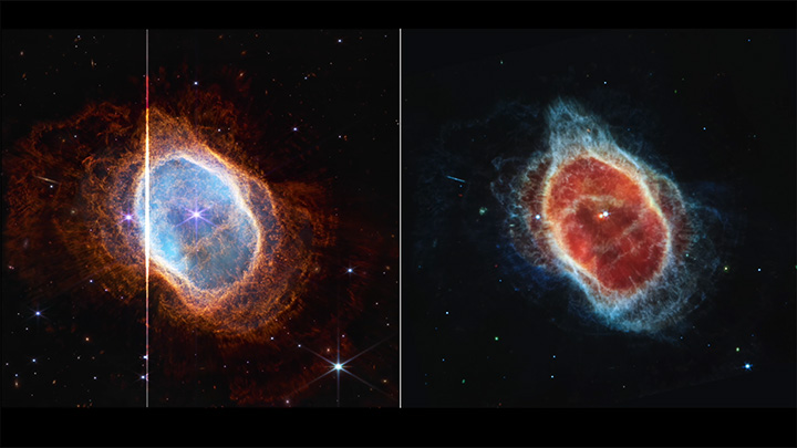 Screenshot of Southern Ring Nebula, NIRCam & MIRI